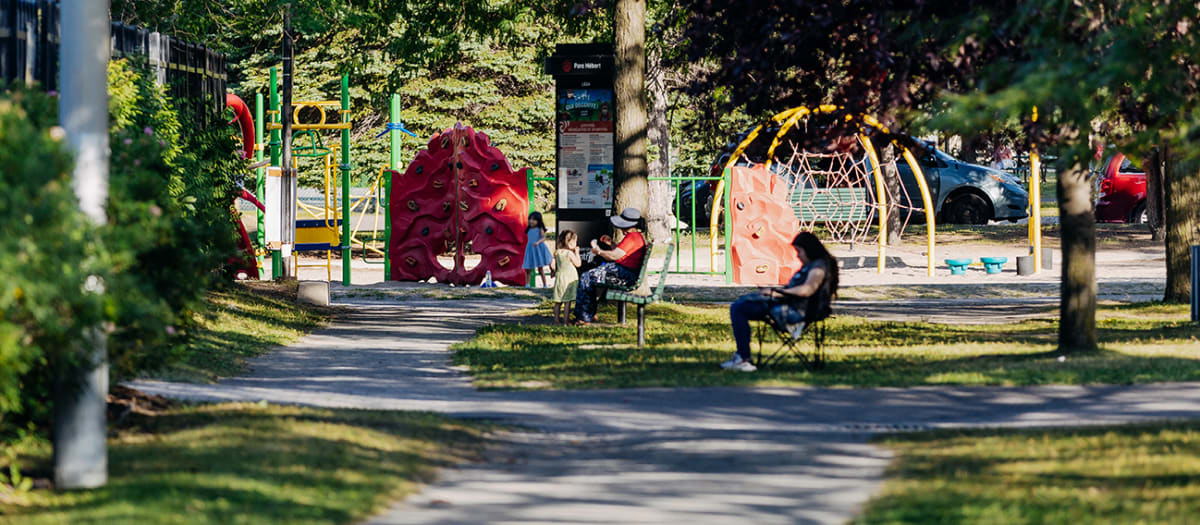 Le parc Hébert à Saint-Léonard