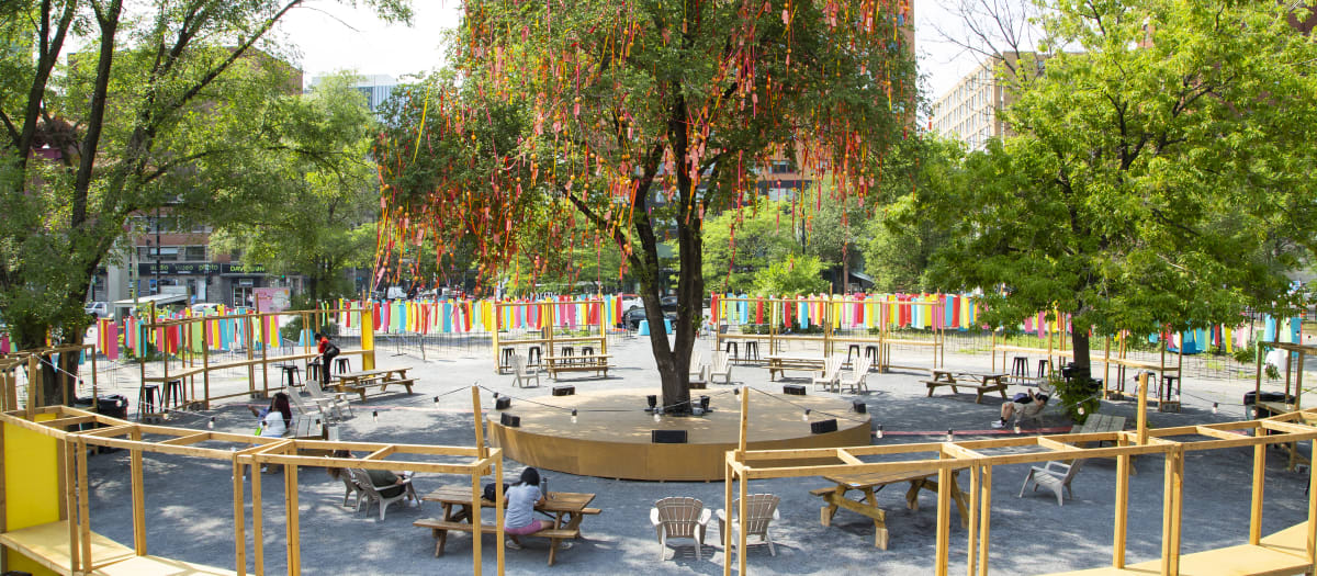Place des souhaits à l'été 2021