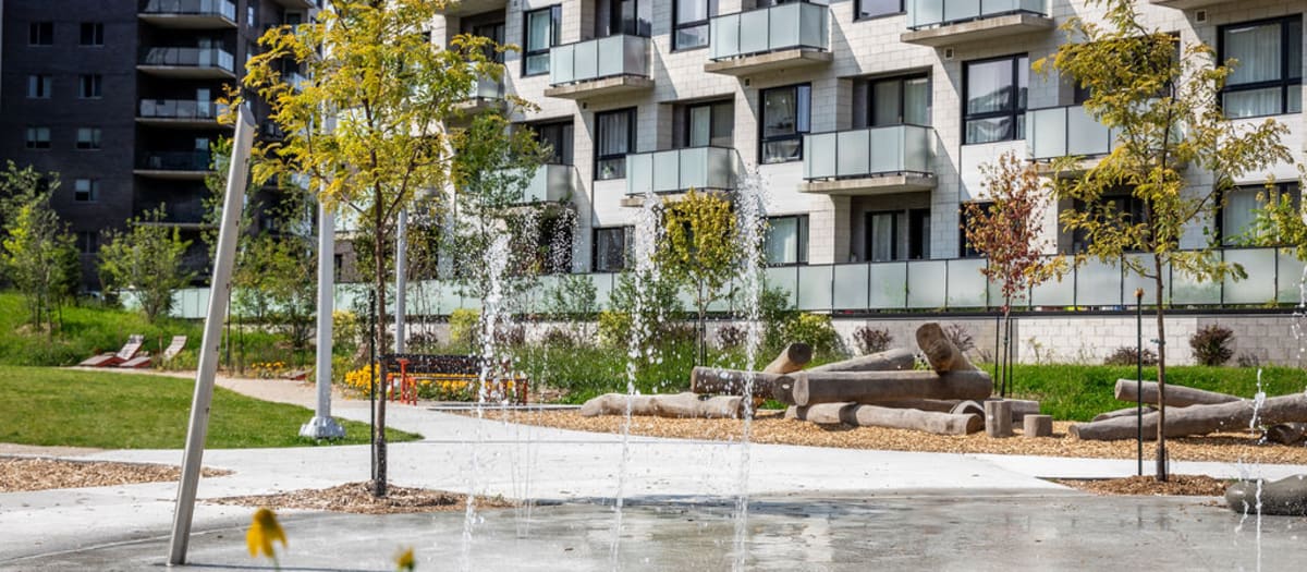 Jeux d'eau du parc de Taishan