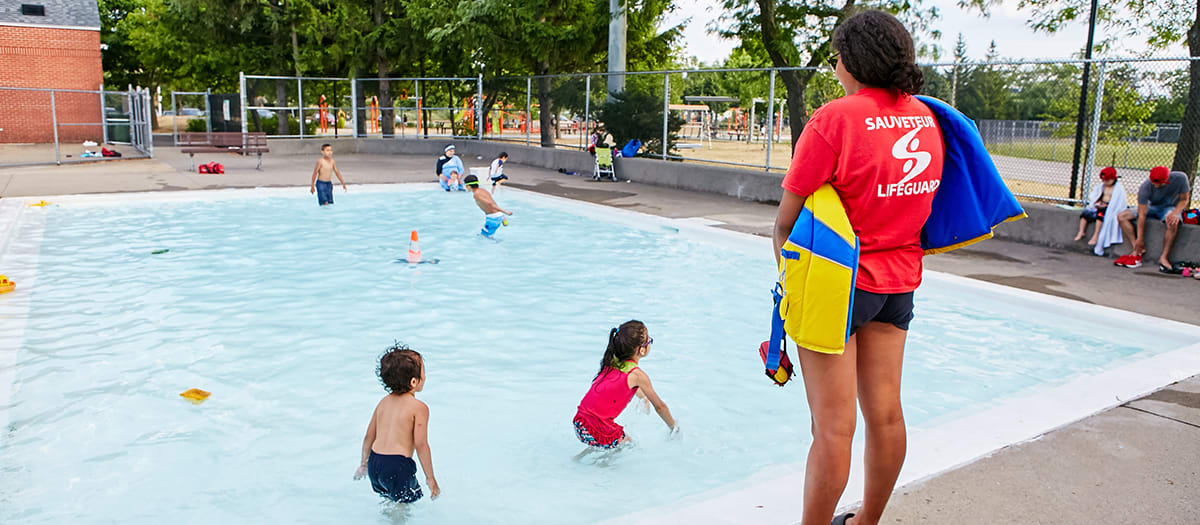 pataugeoire parc Lucie-Bruneau Anjou