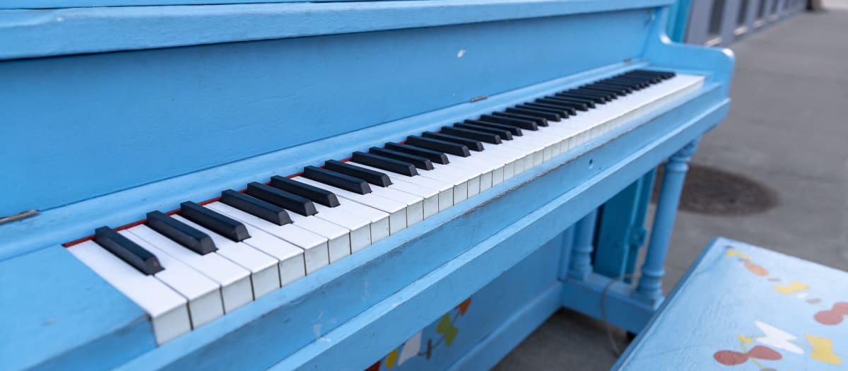 Clavier d'un piano