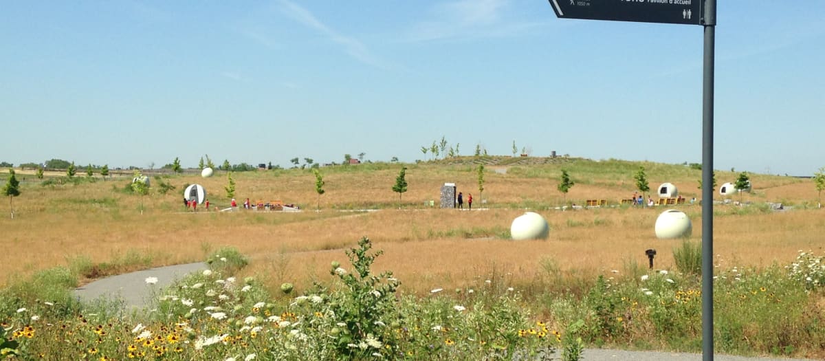 Photo de l'entrée du Boisé au parc Frédéric-Back