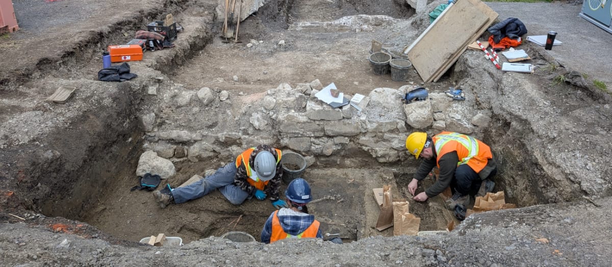 Fouilles archéologiques dans le Vieux Pointe-aux-Trembles