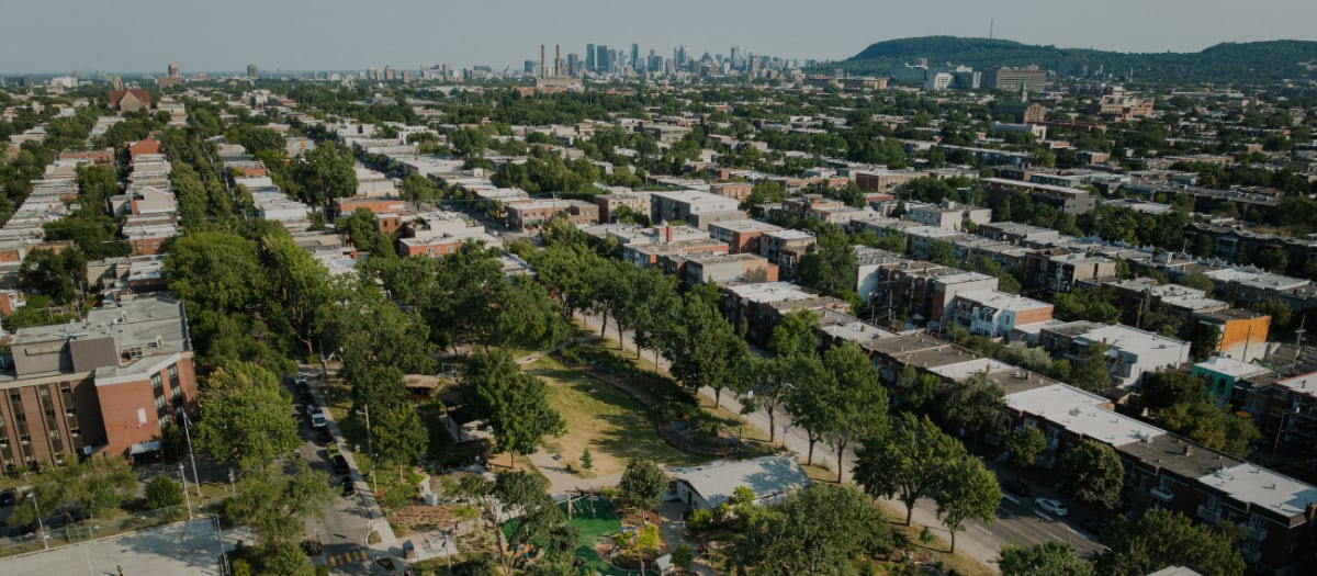 Vue aérienne de Rosemont-La Petite-Patrie