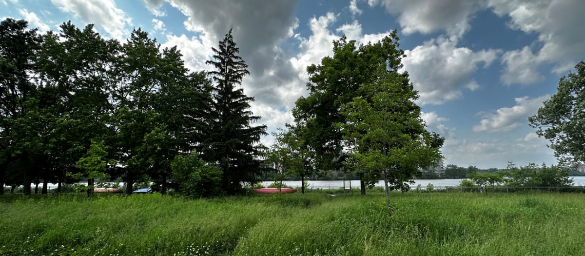Parc Gouin et vue sur la rivière des Prairies