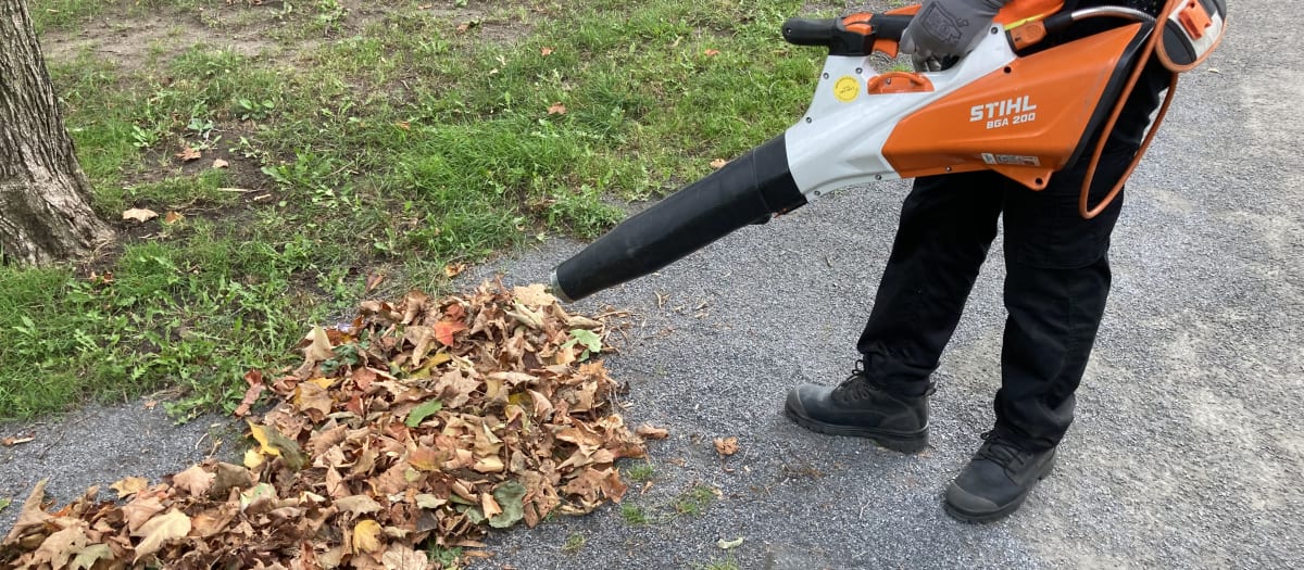 Seuls les souffleurs à feuilles électriques sont permis à Outremont