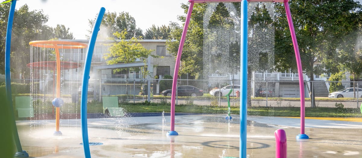 Jeux d'eau du parc Raymond