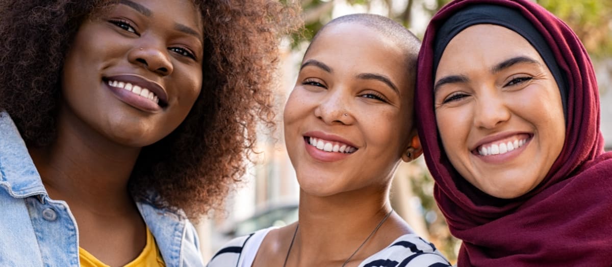 Trois femmes de la diversité