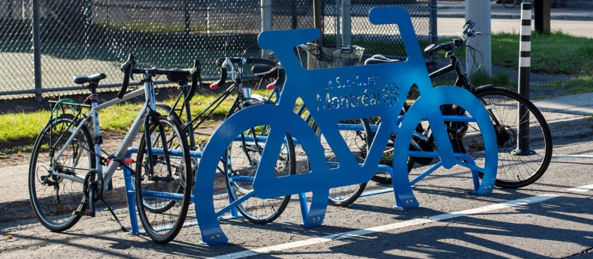 Support à vélo ludique sur Drake