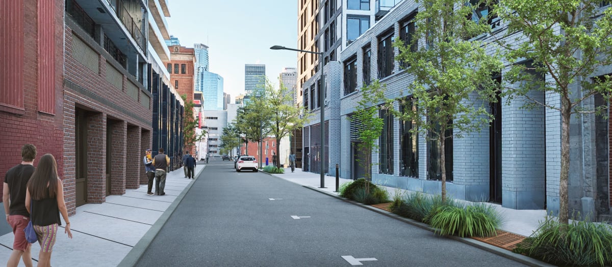 Aménagement permanent sur Young, entre Ottawa et Wellington