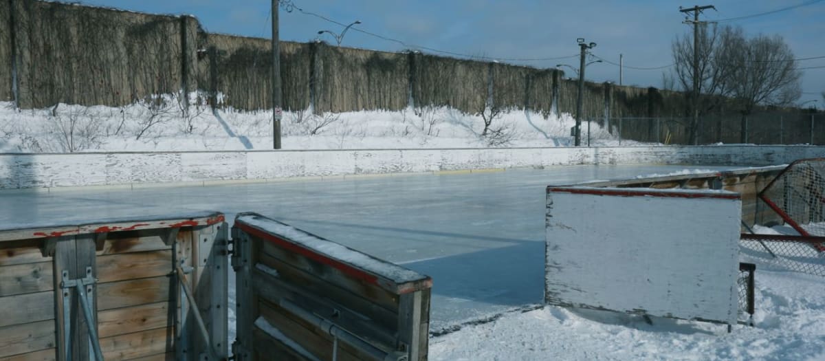 Patinoire du parc Michel-Ménard à Lachine.