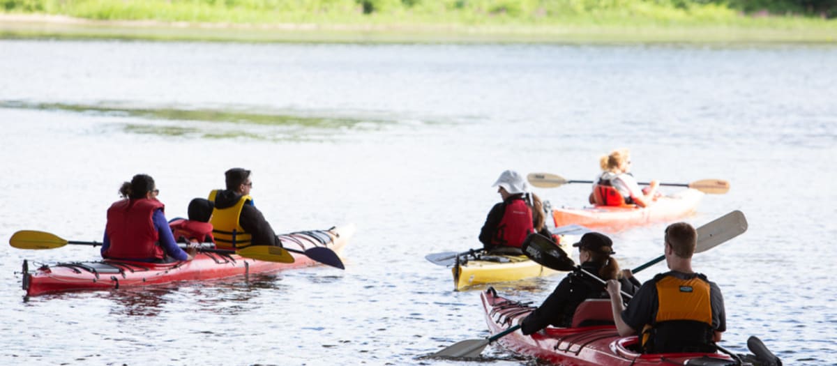 Kayak sur l'eau
