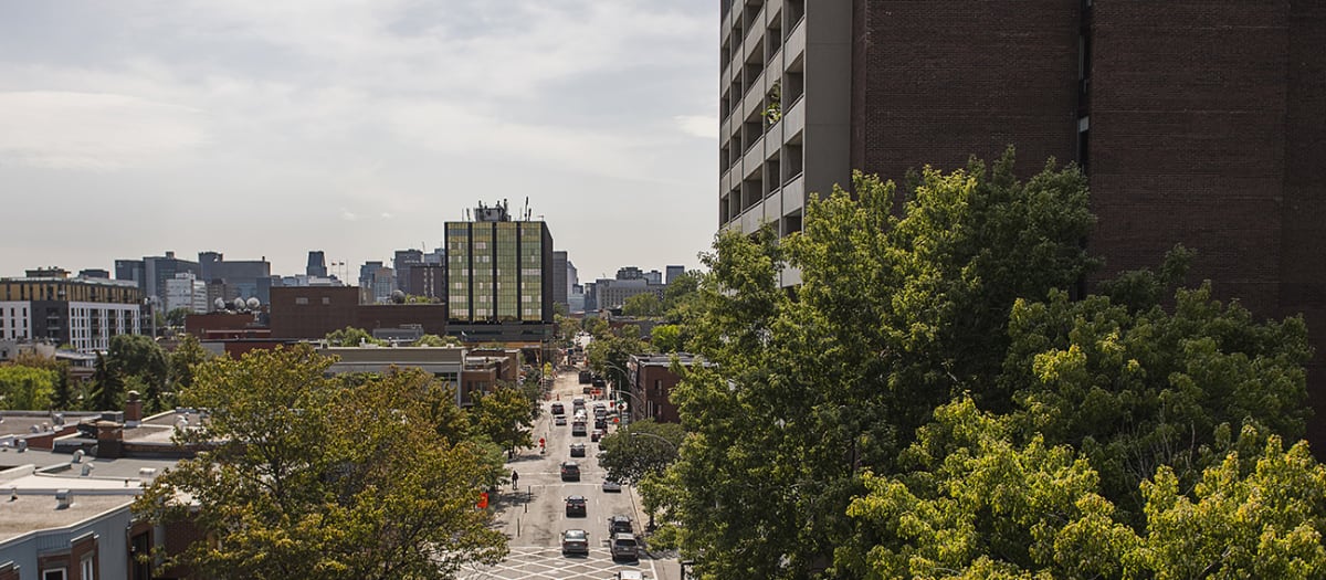 Vue aérienne de Montréal