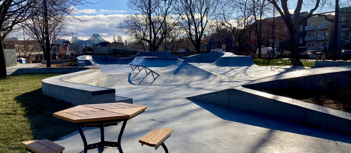 Nouveau parc de planche à roulettes des Royaux