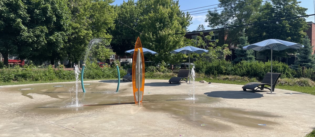 Jeux d'eau du parc Lawrence
