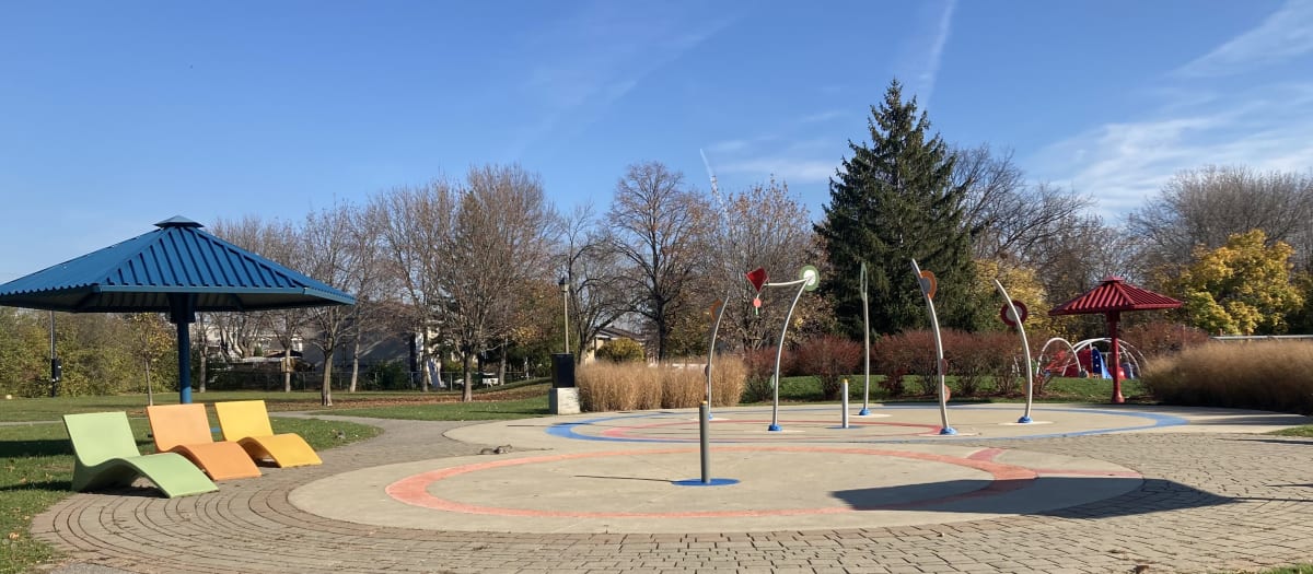 Jeux d'eau du parc Cérès