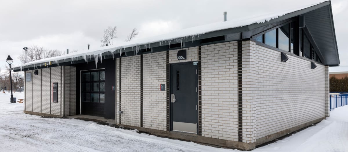 Chalet du parc Beauclerk en hiver