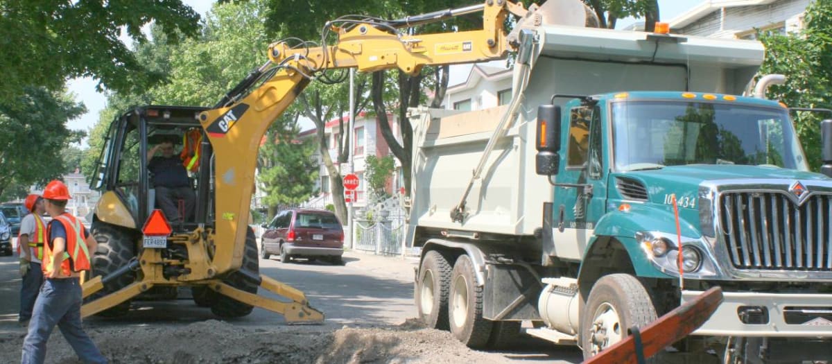 Travaux dans Saint-Léonard