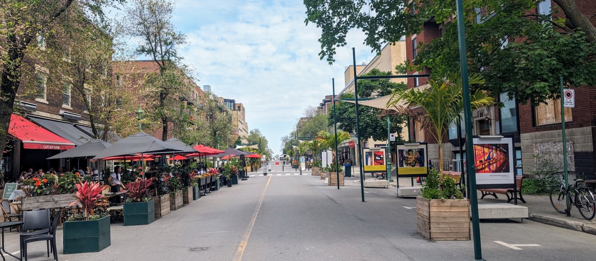 Avenue Bernard piétonne