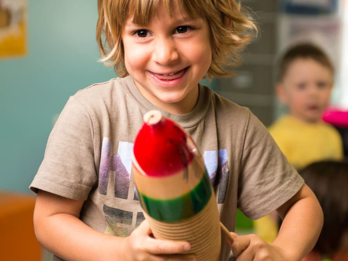 Photo d'un enfant qui joue.
