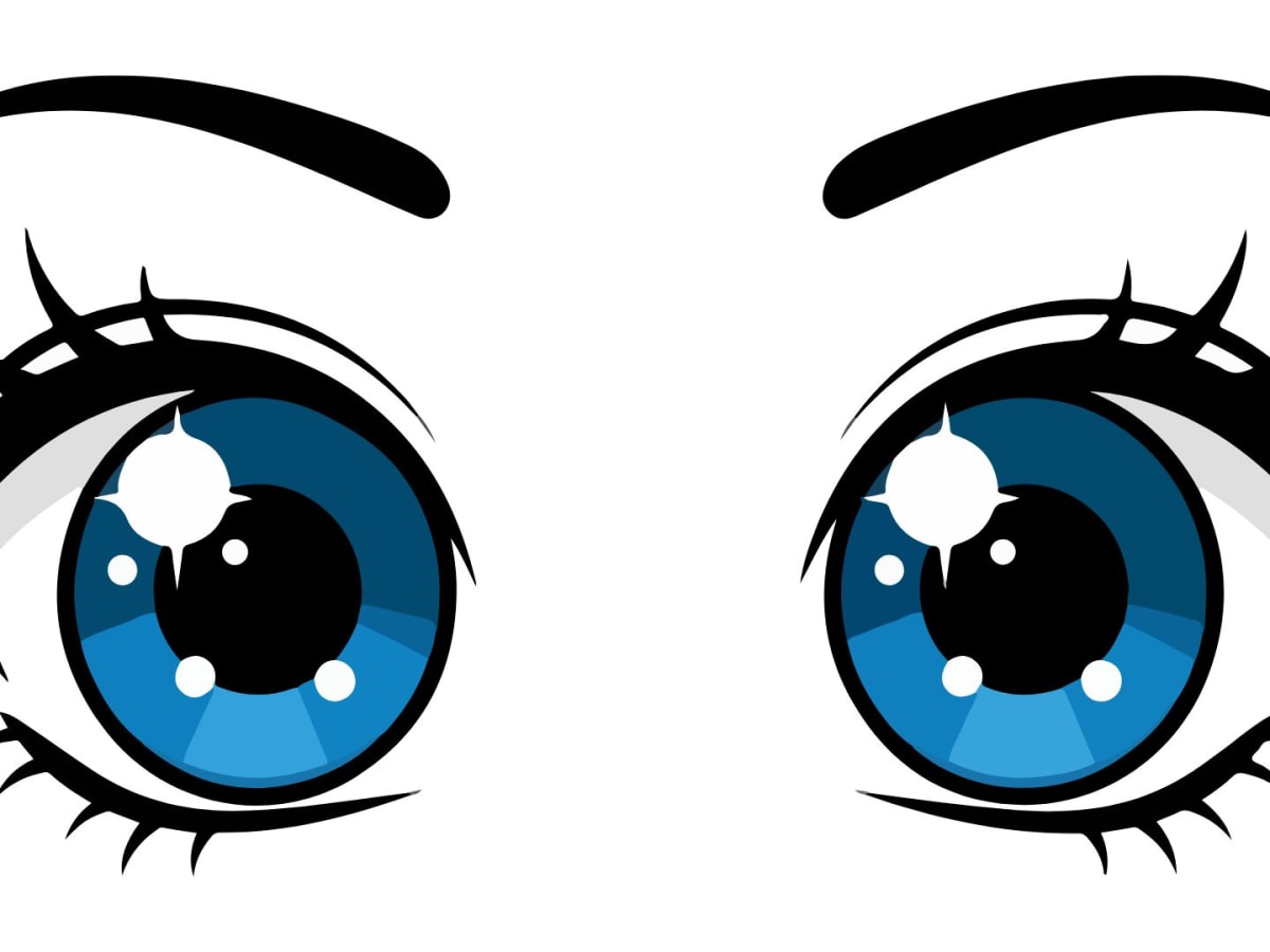 Deux yeux de styles manga