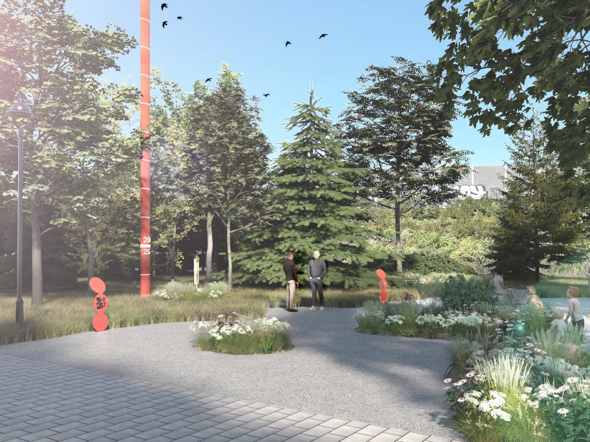 Rendu visuel du lot 2 - 20 ans après la fin du projet