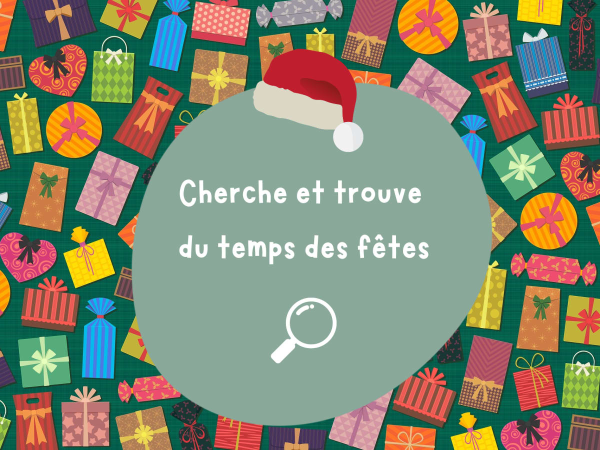 Murale Cherche et trouve du temps des fêtes