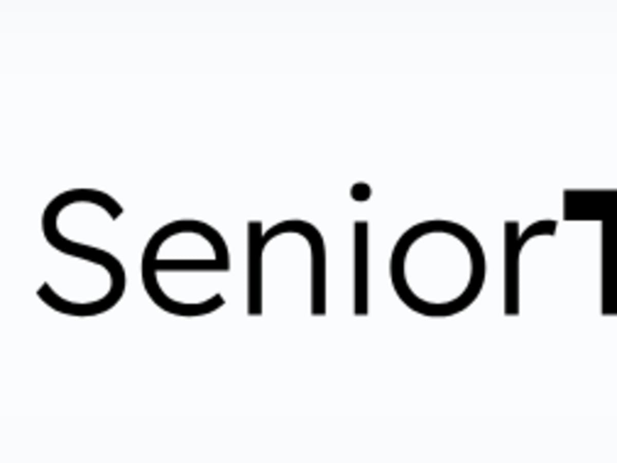 Le logo de SeniorTech écrit en gros