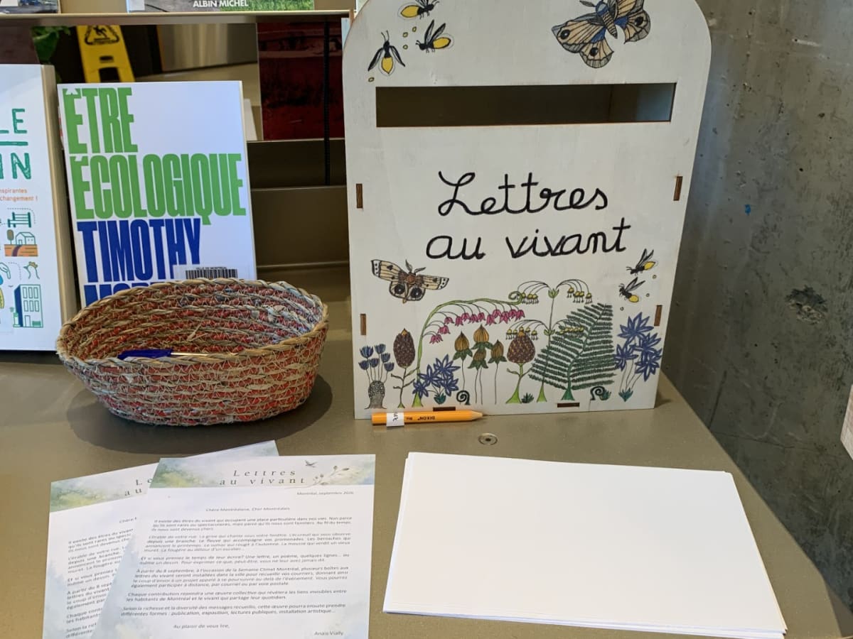 Boite du projet Lettres au vivant
