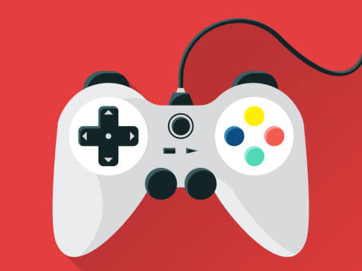 Une manette de jeu vidéo.