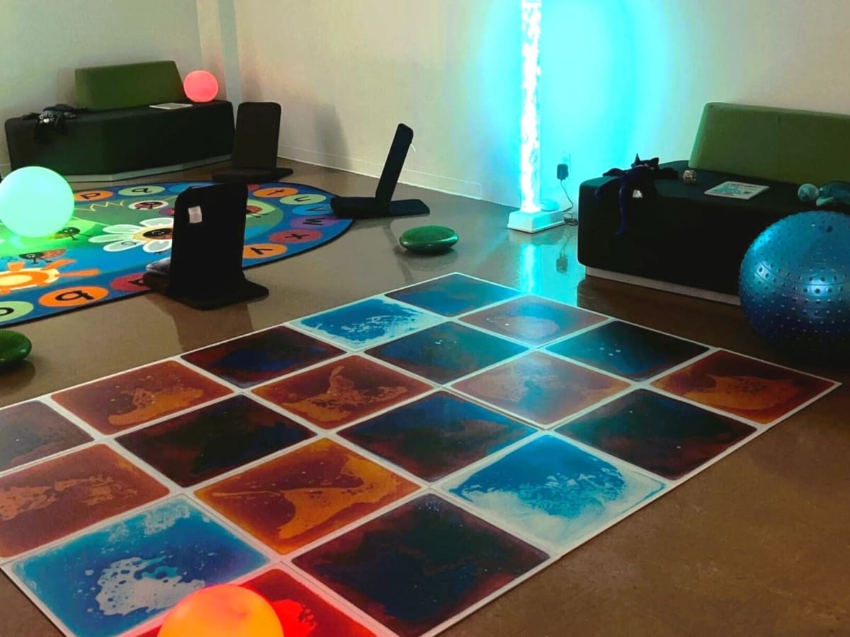 Une salle de jeu multisensorielles.