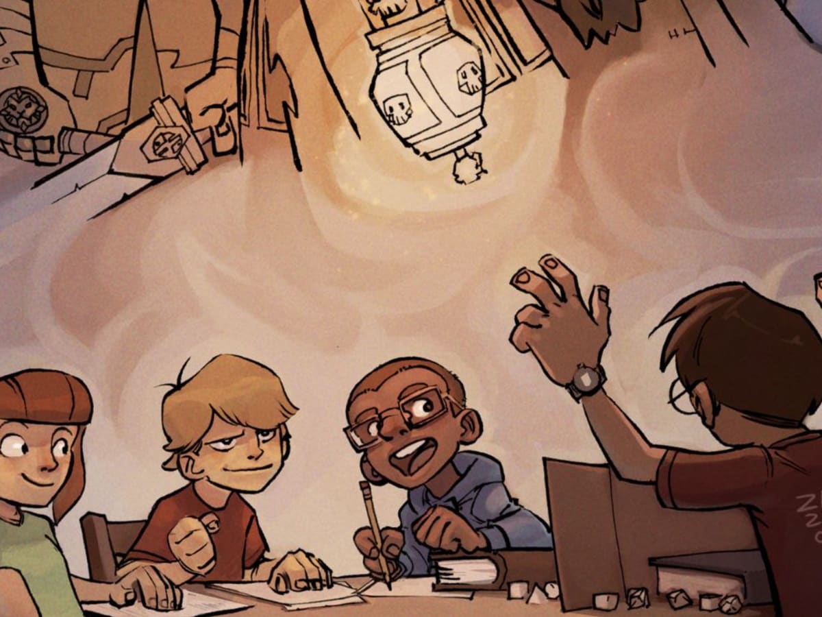 Des enfants jouant à Donjons et Dragons