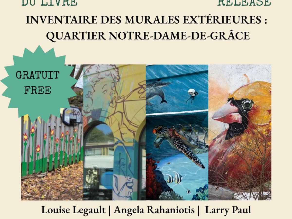 Couverture du livre "Inventaire des murales extérieures: quartier Notre-Dame-de-Grâce"