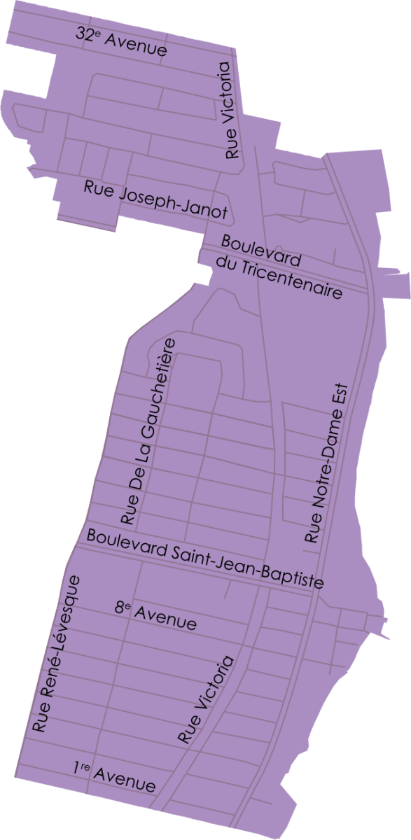 Secteur où la collecte des résidus alimentaires sera déployée à l'automne 2025