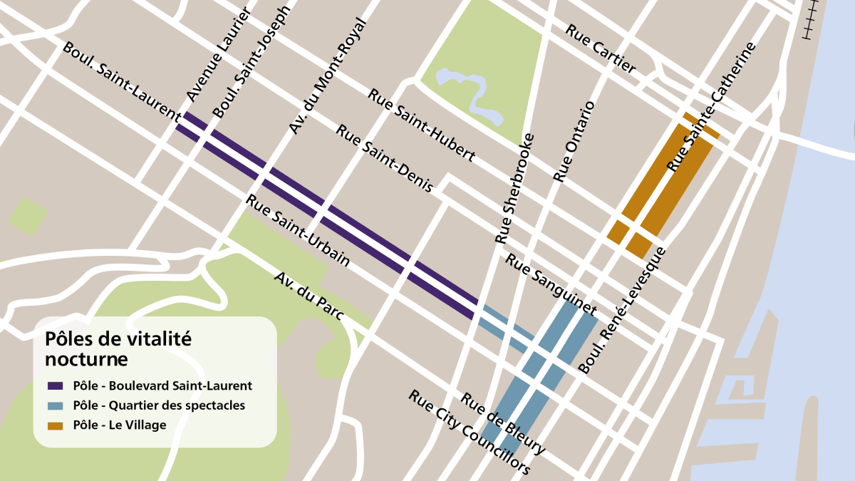 Pôles de vitalité nocturne