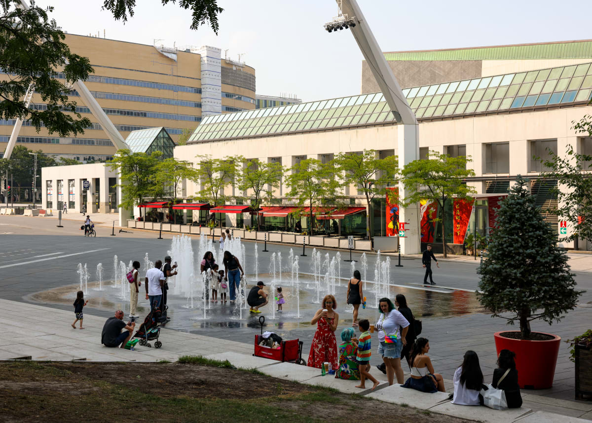 fontaines animées et interactives