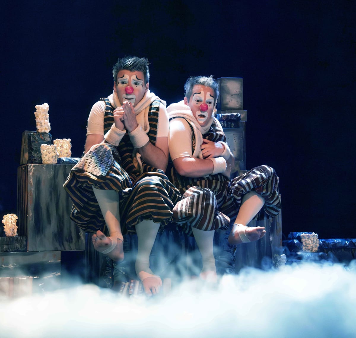 Deux clowns sur scène