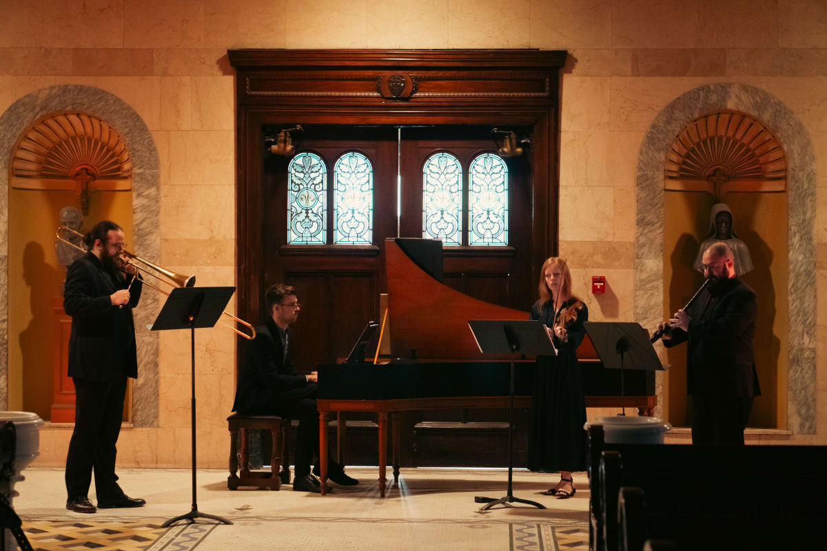 Photo des 4 musiciens du Consort laurentien