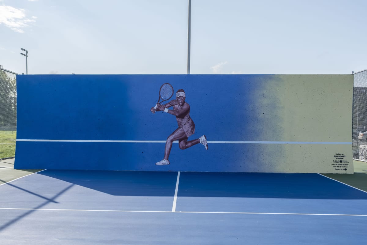 Murale de tennis - 2 - Saint-Laurent