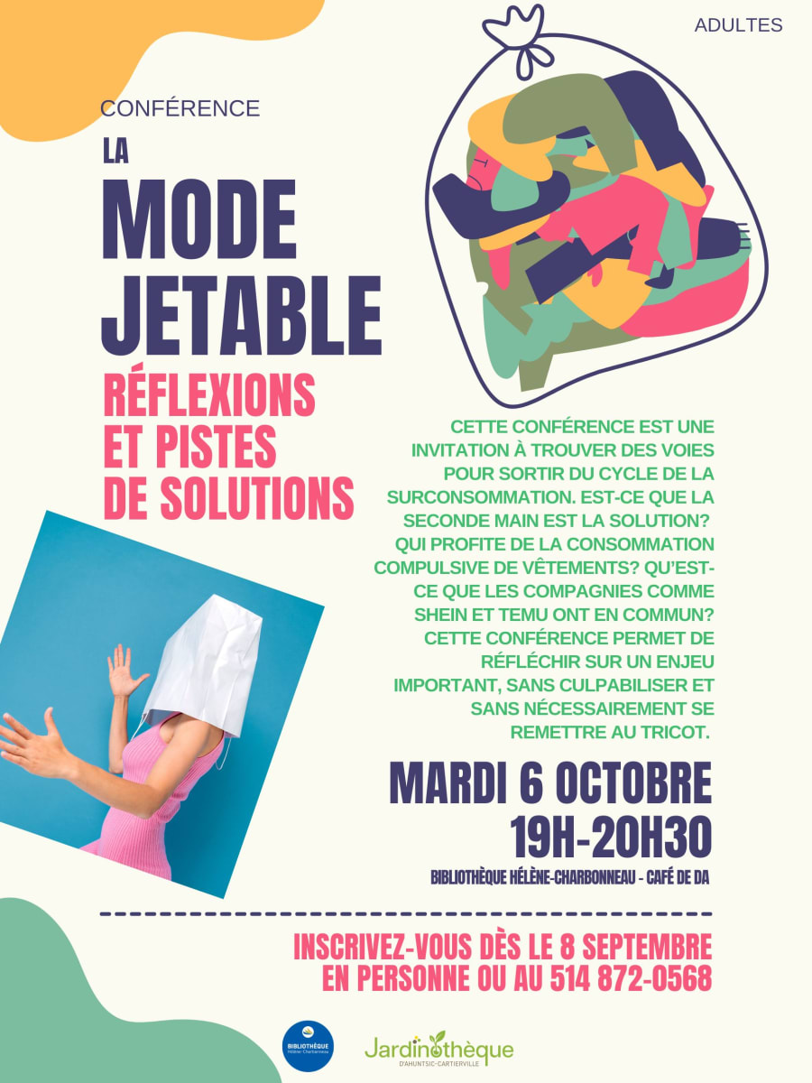conférence mode jetable solutions bibliothèque hélène-charbonneau