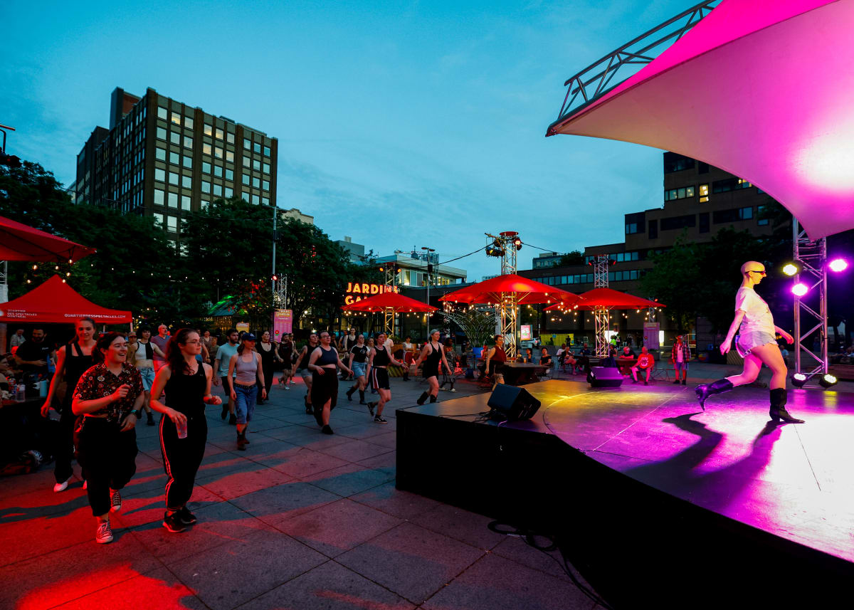 Événement aux Jardins Gamelin