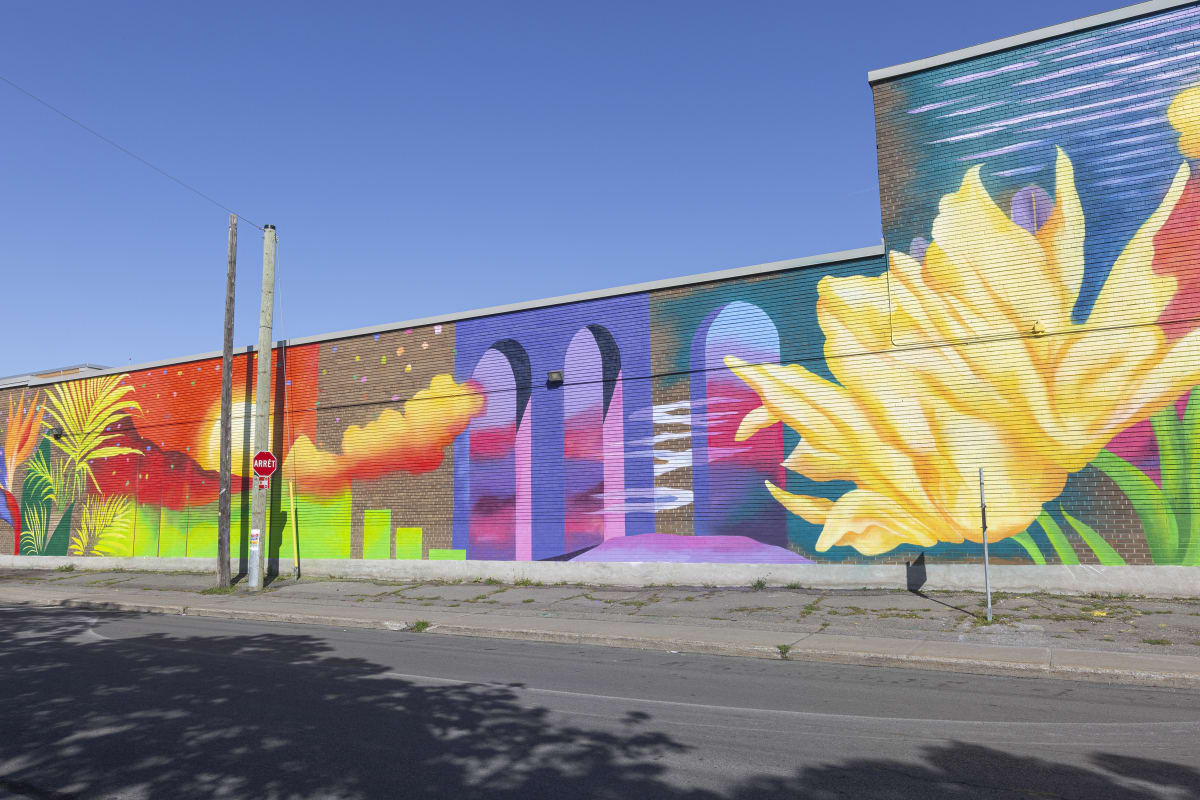 Murale Centre Commerciale Forest