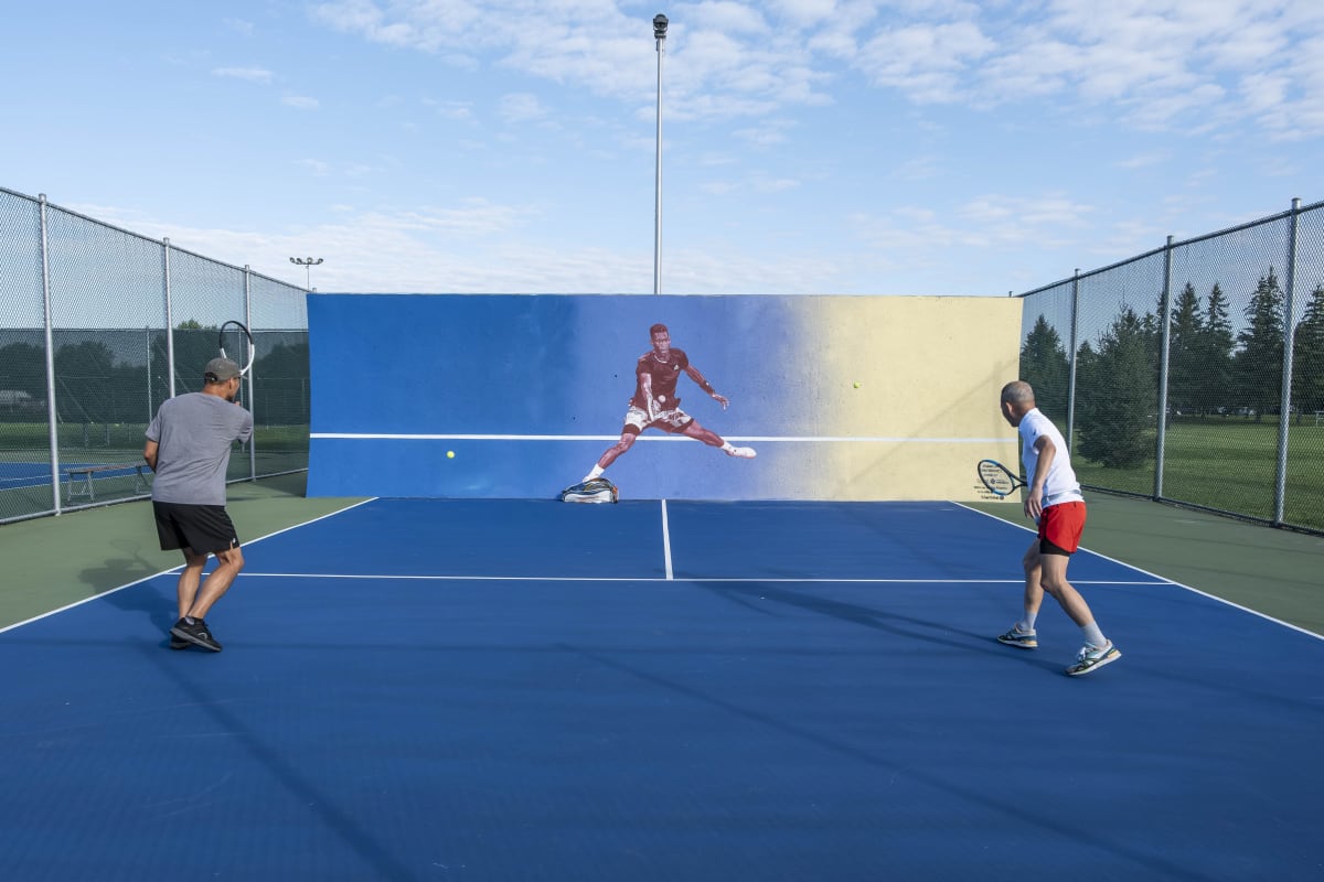 MURALE DE TENNIS - 1 - SAINT-LAURENT
