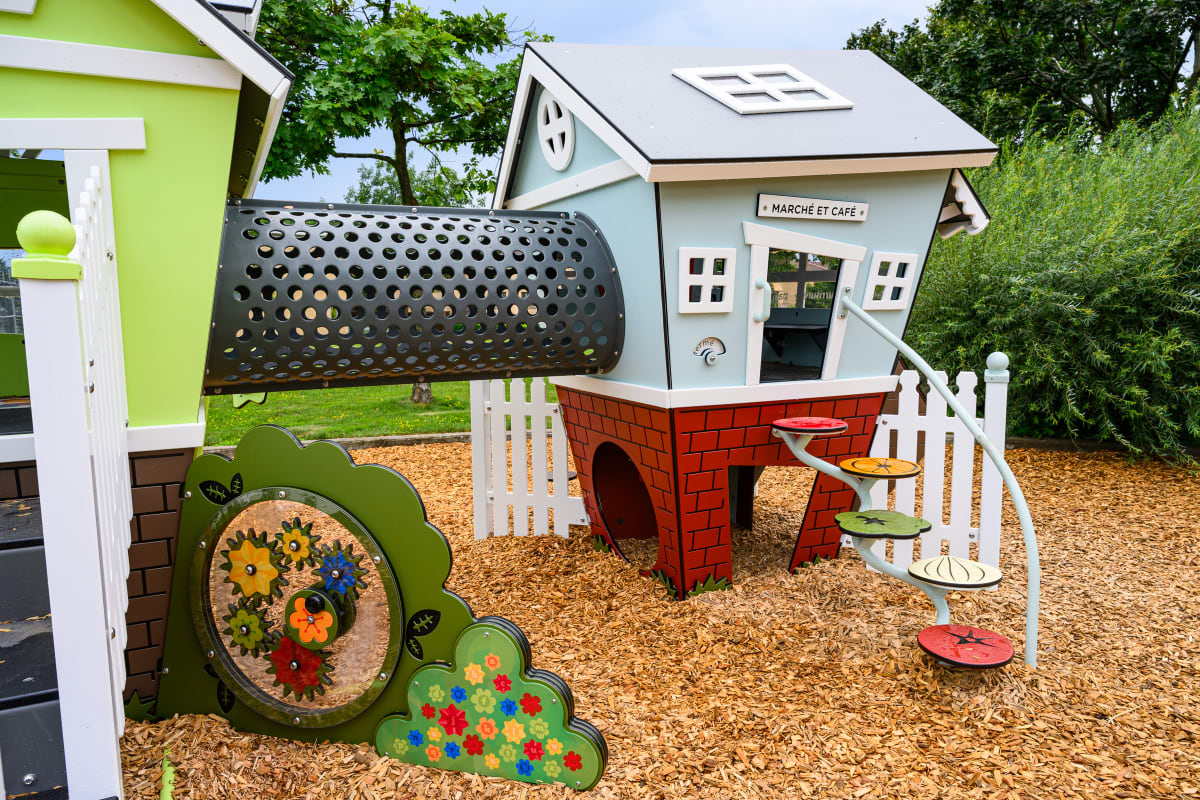 Vue du tunnel du nouveau module de jeux