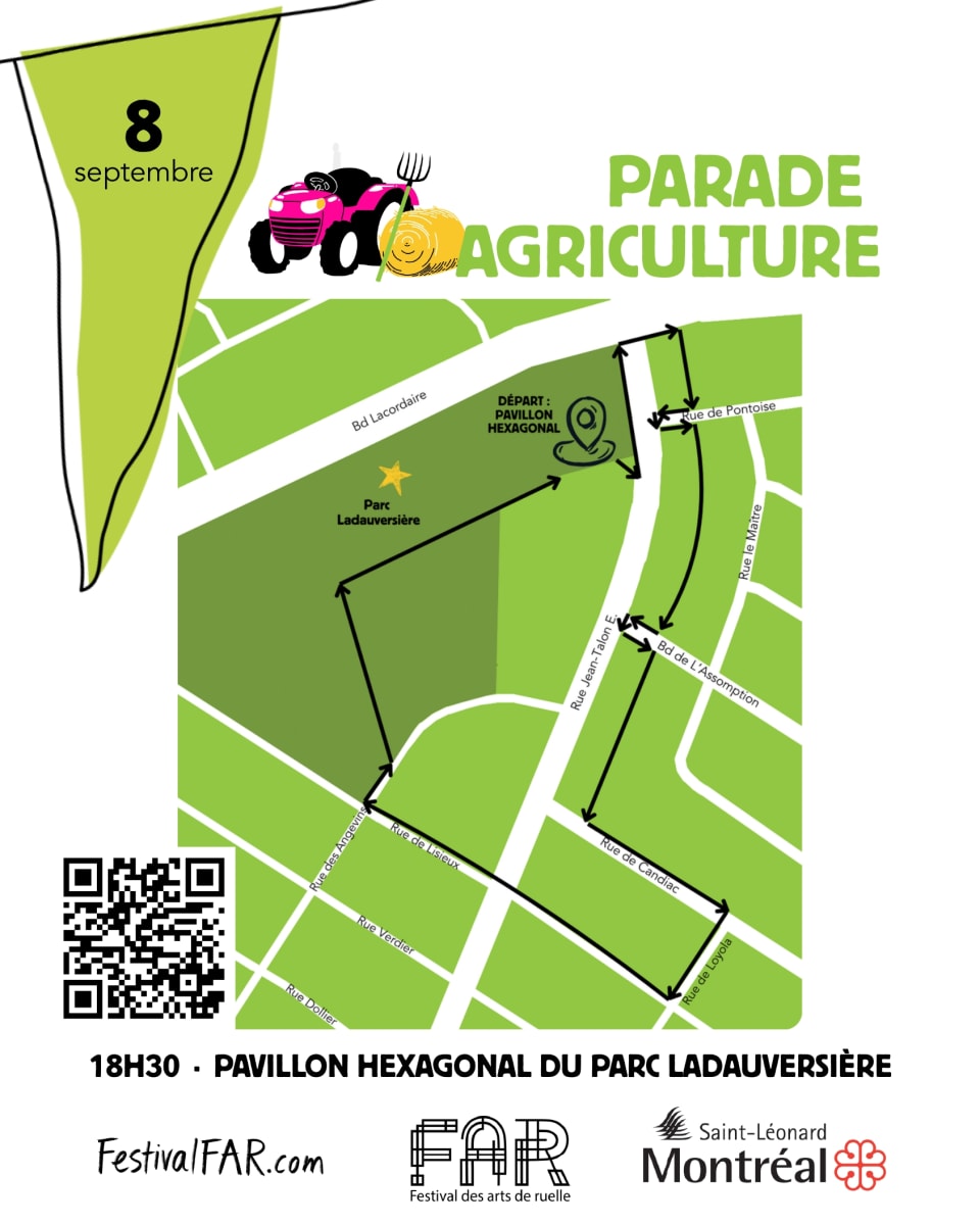 Plan de la parade agriculture du FAR