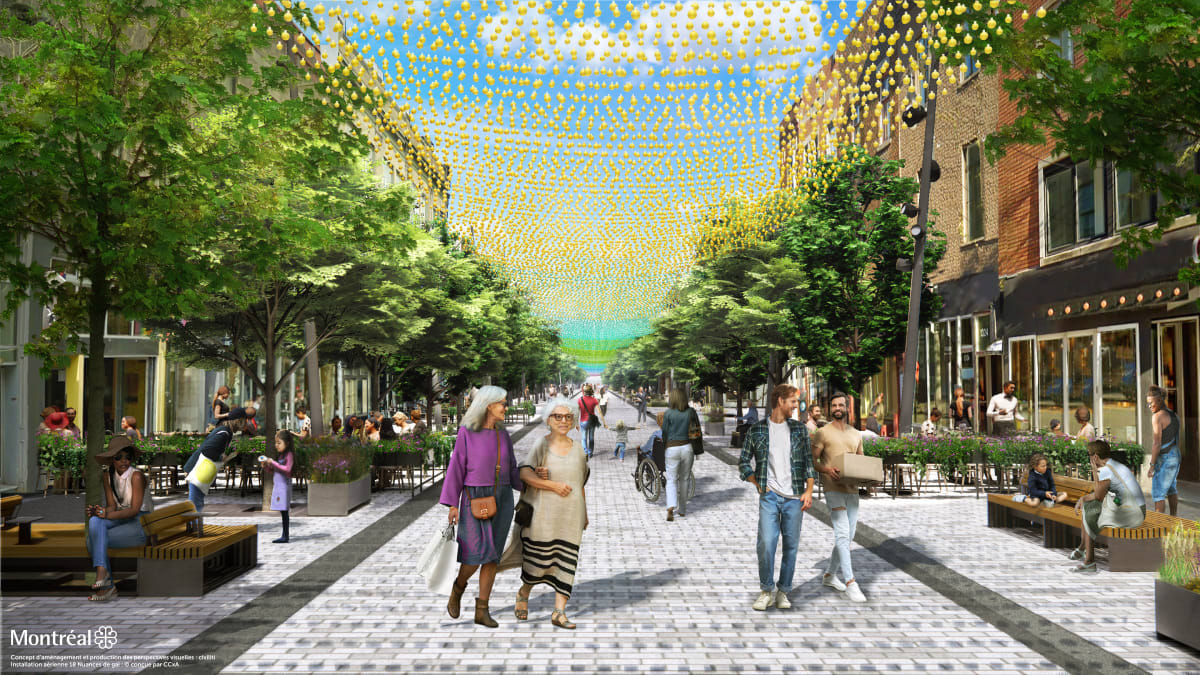 Proposed street design (summer)
