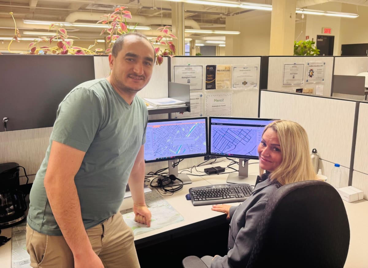 Syndi et son collègue