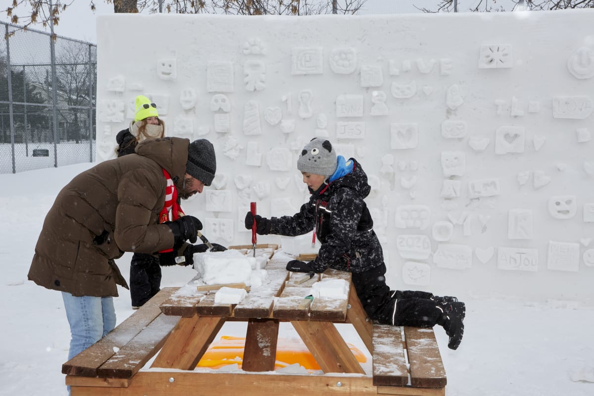 L'hiver en fête à Anjou 2026 - Sculpture sur neige 2