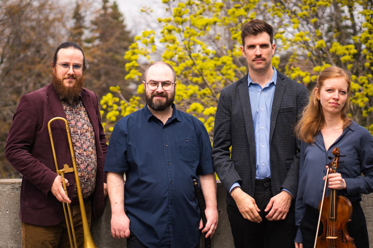 Photo des 4 musiciens du Consort laurentien