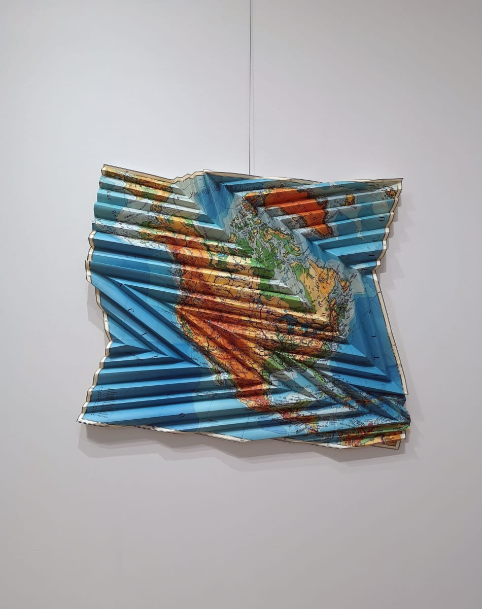 Oeuvre en origami de Jean-François Roy: America Del Nor.